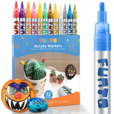 Acrylic Paint Markers - 12 Colors - Funto